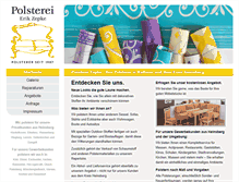 Tablet Screenshot of polsterei-zepke.de